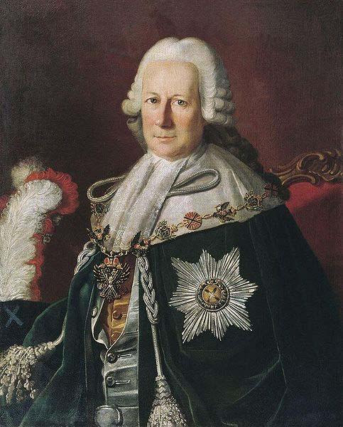 unknow artist Portrait of Semen Ivanovich Mordvinov as Chevalier of the Order of St. Andrew oil painting picture